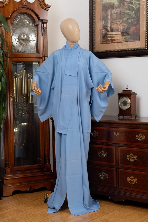 DEAR VANILLA Authentic Traditional Japanese Iromuji Kimono for Women Vintage Robe Made in Japan Original KMI-0157