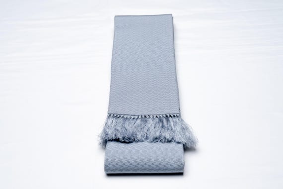 DEAR VANILLA Authentic Japanese Men's Kimono Kaku Obi Vintage Samurai Obi Sash Belt Made in Japan Genuine Original MOB-0312