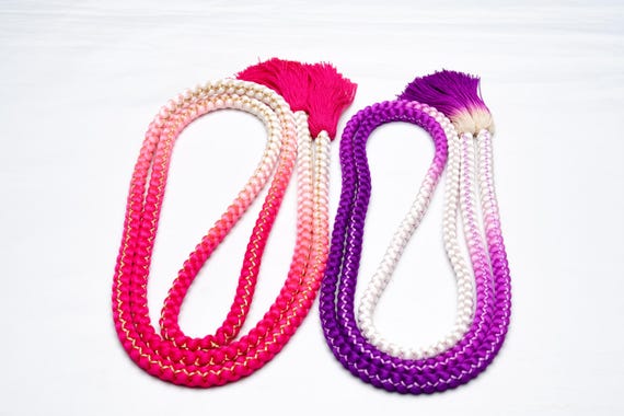 DEAR VANILLA Japanese Kimono Obijime Cord Set For Furisode Kimono Silk Obi Belt Fastener Accessory Rope Made in Japan Genuine OC-0290