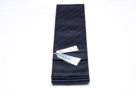 DEAR VANILLA Authentic Japanese Men's Kimono Kaku Obi Vintage Samurai Obi Sash Belt Made in Japan Genuine Original MOB-0276