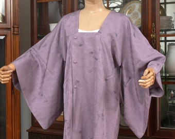 DEAR VANILLA Authentic Japanese Michiyuki Coat for Women Traditional Kimono Jacket Vintage Made in Japan CO-0040