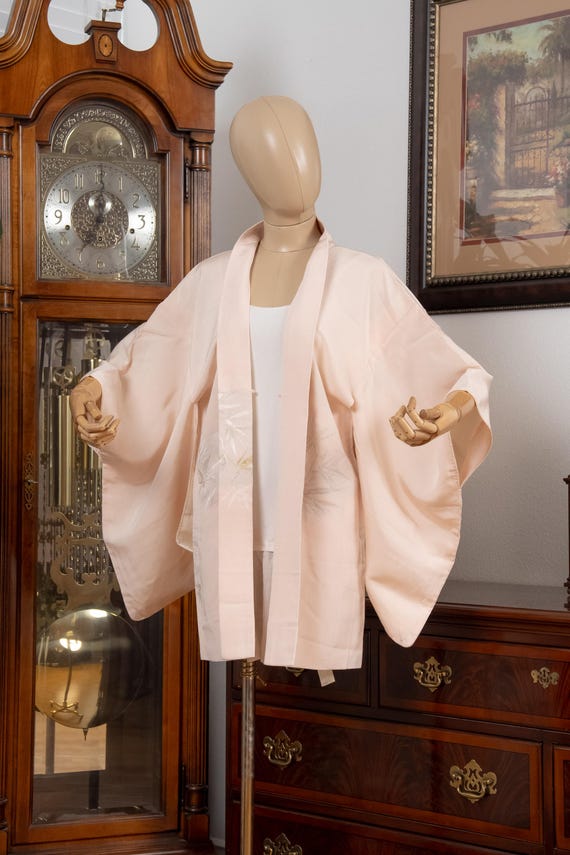 DEAR VANILLA Authentic Japanese Haori for Women Traditional Kimono Jacket Vintage Made in Japan HA-0400