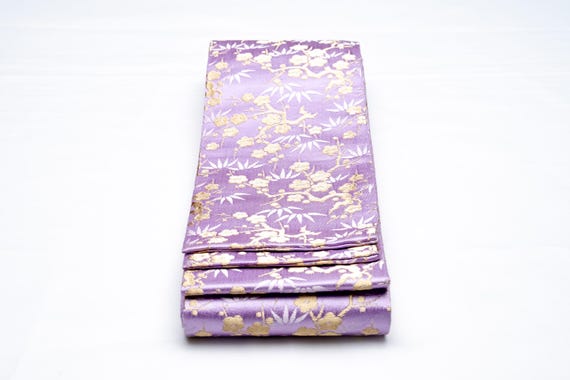DEAR VANILLA Authentic Japanese Men's Kimono Kaku Obi Vintage Samurai Obi Sash Belt Made in Japan Genuine Original MOB-0245