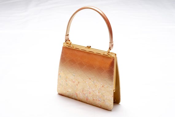 DEAR VANILLA Authentic Japanese Kimono Enamel Purse Handbag Vintage Made in Japan PU-0386