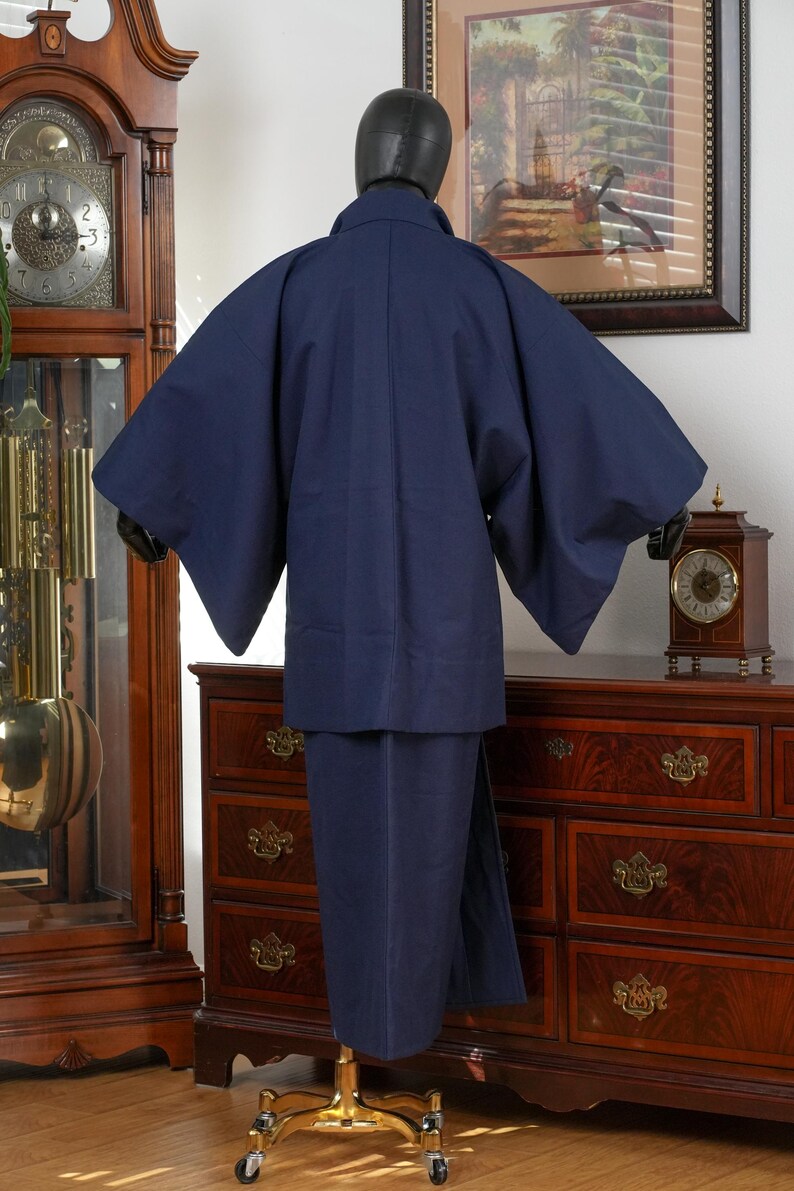 DEAR VANILLA Vintage Traditional Authentic Men's Kimono & Haori Set ...