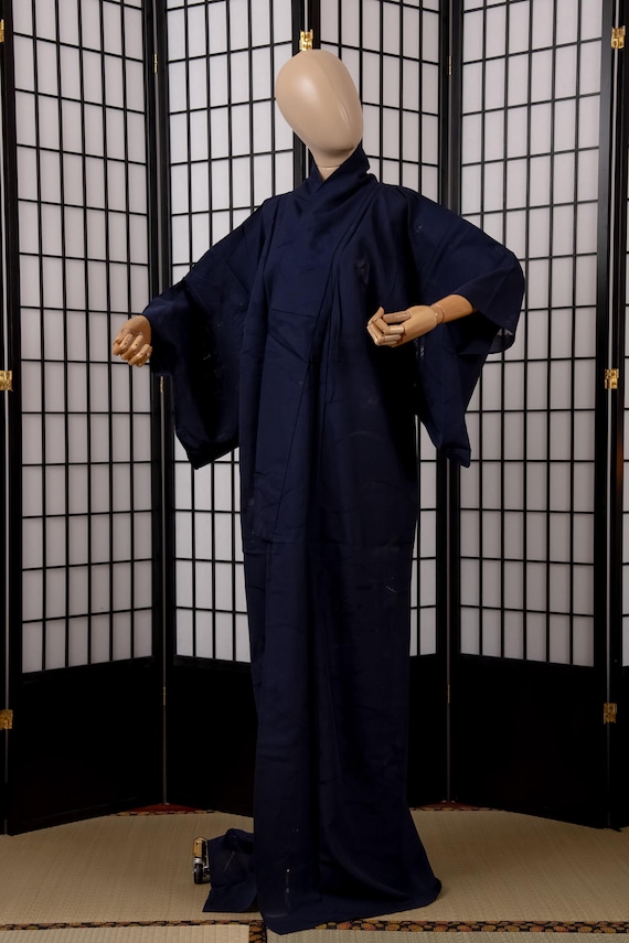 DEAR VANILLA Authentic Traditional Japanese Iromuji Kimono for Women Vintage Robe Made in Japan Genuine Original KMI-0185