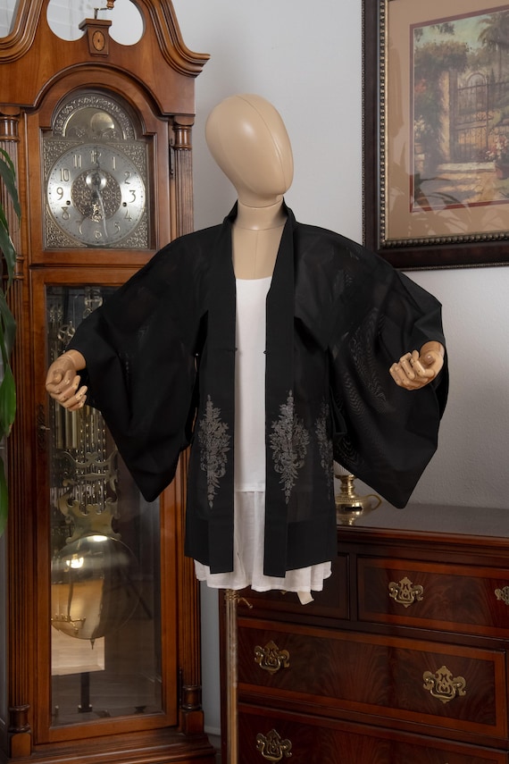 DEAR VANILLA Authentic Japanese Haori for Women Traditional Kimono Jacket Vintage Made in Japan HA-0406