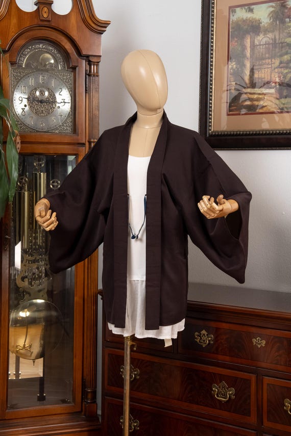 DEAR VANILLA Authentic Japanese Haori for Women Traditional Kimono Jacket Vintage Made in Japan HA-0407