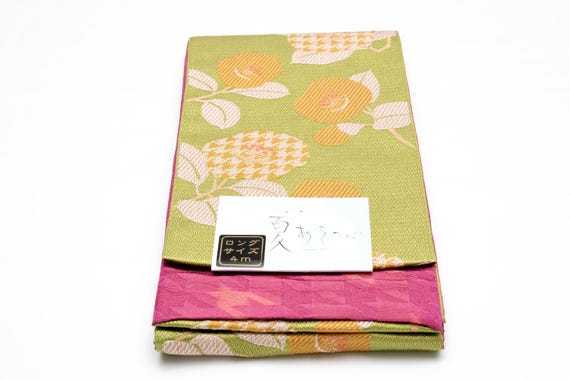 DEAR VANILLA Authentic Japanese Yukata Hanhaba Obi Sash Belt Women's Kimono Original Japan Made Genuine OBH-0373