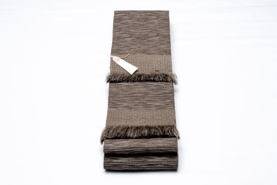 DEAR VANILLA Authentic Japanese Men's Kimono Kaku Obi Vintage Samurai Obi Sash Belt Made in Japan Genuine Original MOB-0311