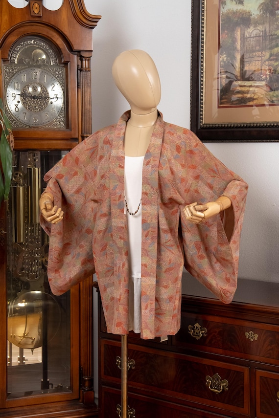 DEAR VANILLA Authentic Japanese Haori for Women Traditional Kimono Jacket Vintage Made in Japan HA-0409