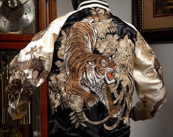 ジャケット・アウター Made In Usa Tiger Embroidered Filled Bz s-l400.jpg