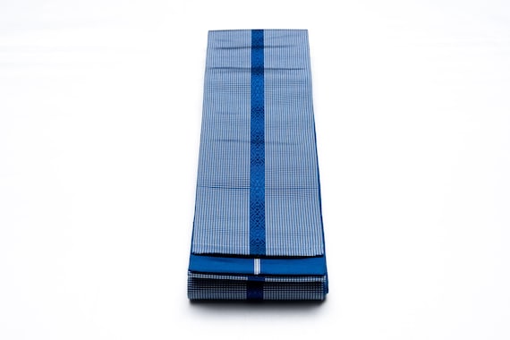DEAR VANILLA Authentic Japanese Men's Kimono Kaku Obi Vintage Samurai Obi Sash Belt Made in Japan Genuine Original MOB-0254