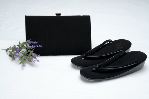 DEAR VANILLA Authentic Japanese Kimono Purse Zori Set Vintage Handbag Made in Japan PU-0179