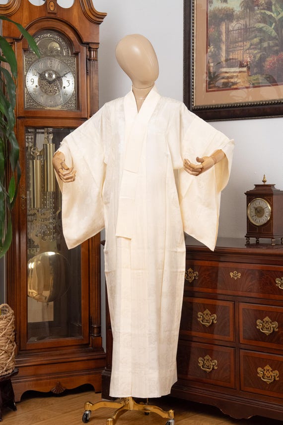 DEAR VANILLA Authentic Traditional Japanese Juban Undergown for Women's Kimono Vintage Robe Genuine Made in Japan JU-0287