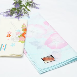 DEAR VANILLA Japanese Kimono Handkerchief Set for Women Japan Authentic Vintage HK-0044