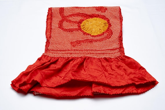 DEAR VANILLA Japanese Kimono Silk Shibori Obiage Women's Obi Belt Obimakura Fastener Accessory OBA-0167