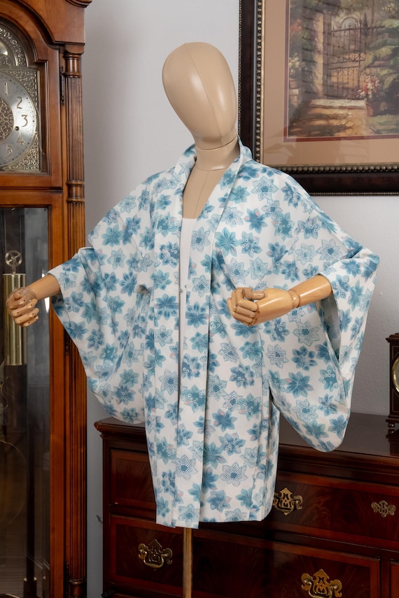DEAR VANILLA Authentic Japanese Haori for Women Traditional Kimono Jacket Vintage Made in Japan HA-0478
