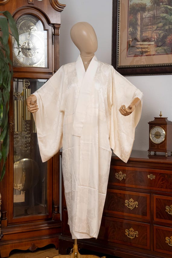 DEAR VANILLA Authentic Traditional Japanese Juban Undergown for Women's Kimono Vintage Robe Genuine Made in Japan JU-0311