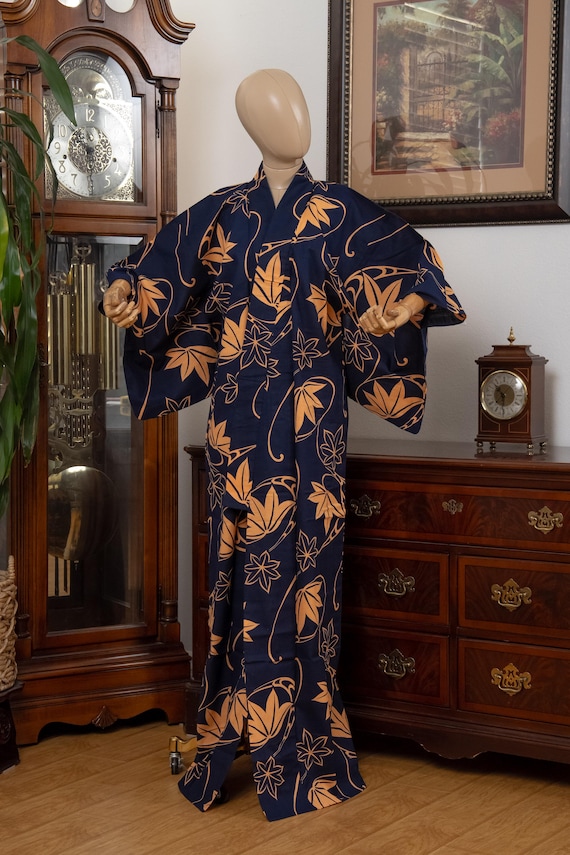DEAR VANILLA Traditional Japanese Yukata Kimono for Women Summer Matsuri Cotton Robe Dress YKT-0041