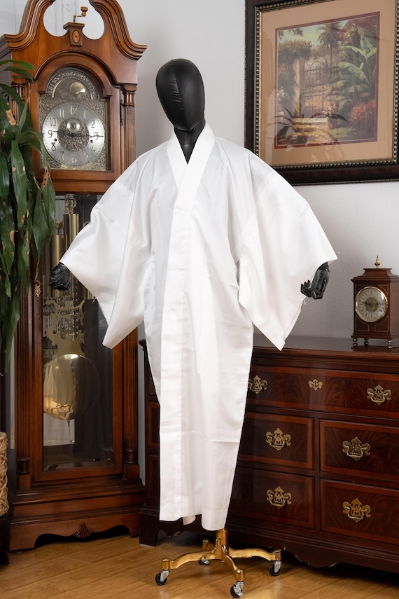 DEAR VANILLA Authentic Vintage Men's Kimono Juban Traditional Japanese Undergown Robe Made in Japan Original MJU-0187