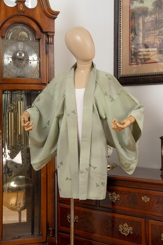 DEAR VANILLA Authentic Japanese Haori for Women Traditional Kimono Jacket Vintage Made in Japan HA-0434