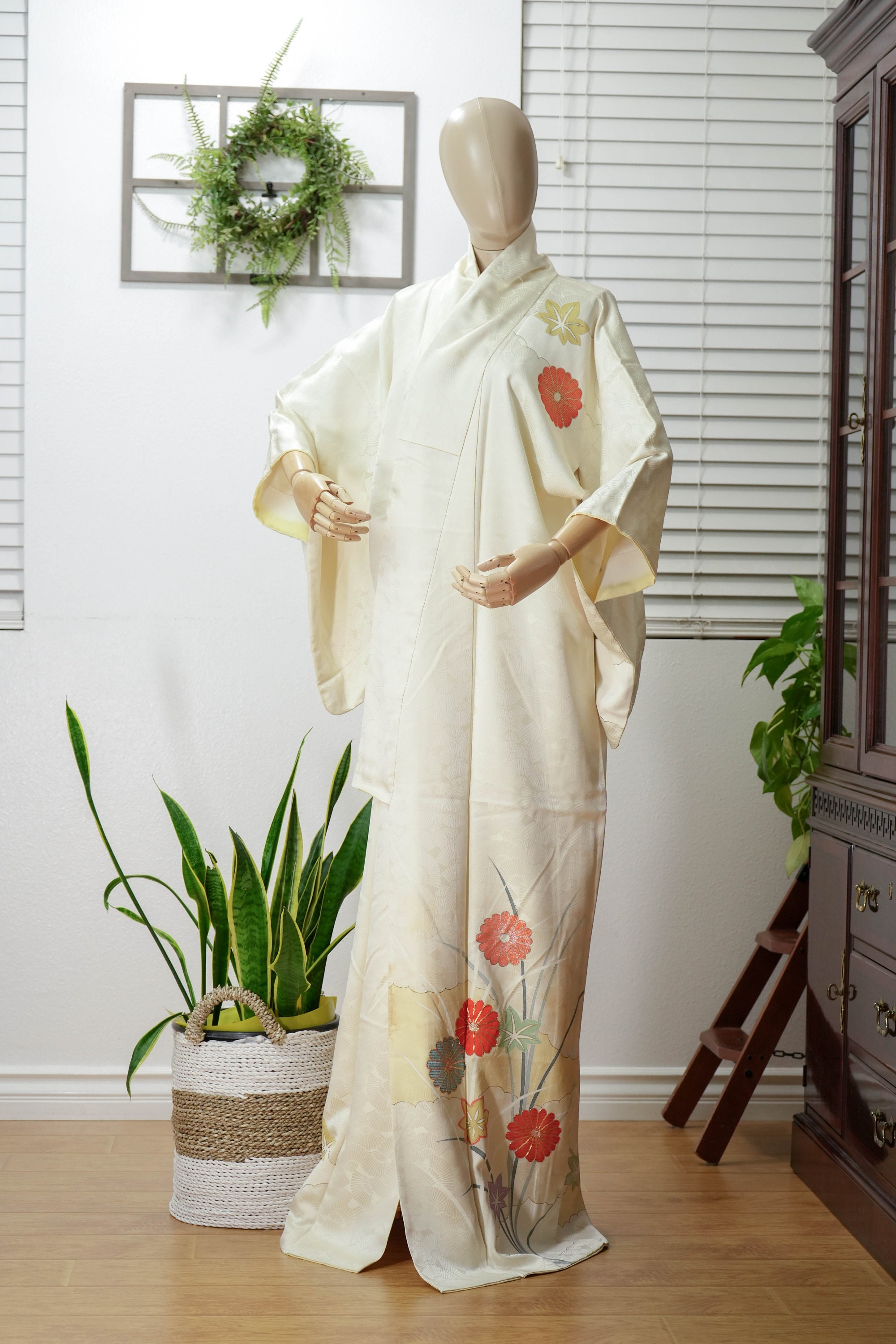 Silk Robe Display Vintage Silk Robe