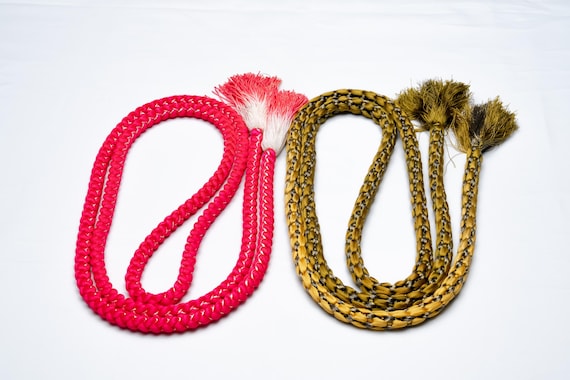 DEAR VANILLA Japanese Kimono Obijime Cord Set For Furisode Kimono Silk Obi Belt Fastener Accessory Rope Made in Japan Genuine OC-0257