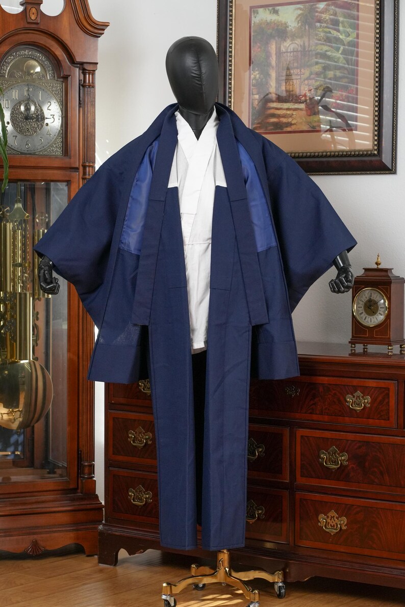 DEAR VANILLA Vintage Traditional Authentic Men's Kimono & Haori Set ...