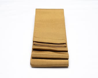 DEAR VANILLA Authentic Japanese Men's Kimono Kaku Obi Vintage Samurai Obi Sash Belt Made in Japan Genuine Original MOB-0379