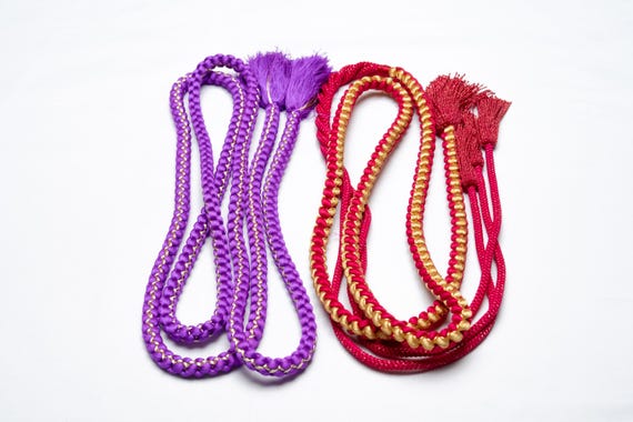 DEAR VANILLA Japanese Kimono Obijime Cord Set For Furisode Kimono Silk Obi Belt Fastener Accessory Rope Made in Japan Genuine OC-0211