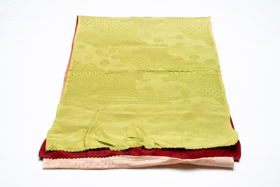 DEAR VANILLA Japanese Kimono Silk Rinzu/Chirimen Obiage Women's Obi Belt Obimakura Fastener Accessory OBA-0132