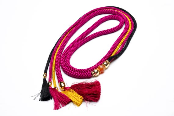 DEAR VANILLA Japanese Ornament Obijime Cord for Furisode Kimono Silk Obi Belt Fastener Accessory Rope Made in Japan OCF-0065