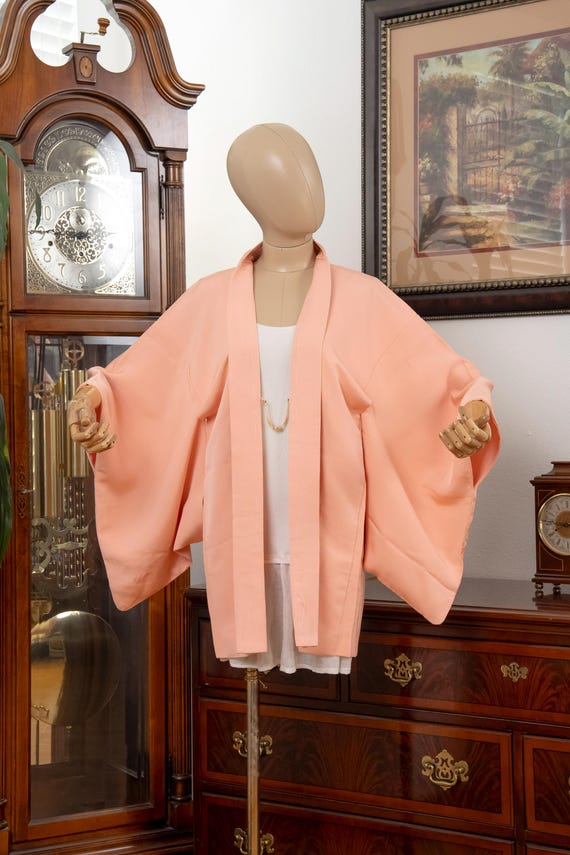 DEAR VANILLA Authentic Japanese Haori for Women Traditional Kimono Jacket Vintage Made in Japan HA-0456