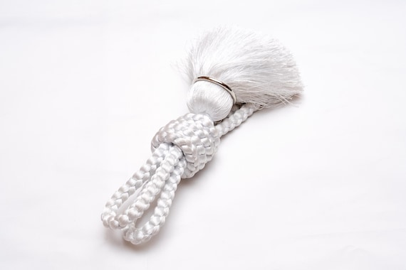 DEAR VANILLA Authentic Vintage Japanese Men's Kimono Haorihimo Haori Tie Tassle with Hooks Made in Japan MHC-0141