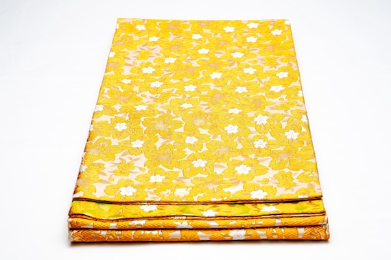 DEAR VANILLA Authentic Japanese Kimono Silk Fukuro Obi for Women Vintage Sash Belt Made in Japan OB-0417
