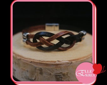 Bracelet cuir infini