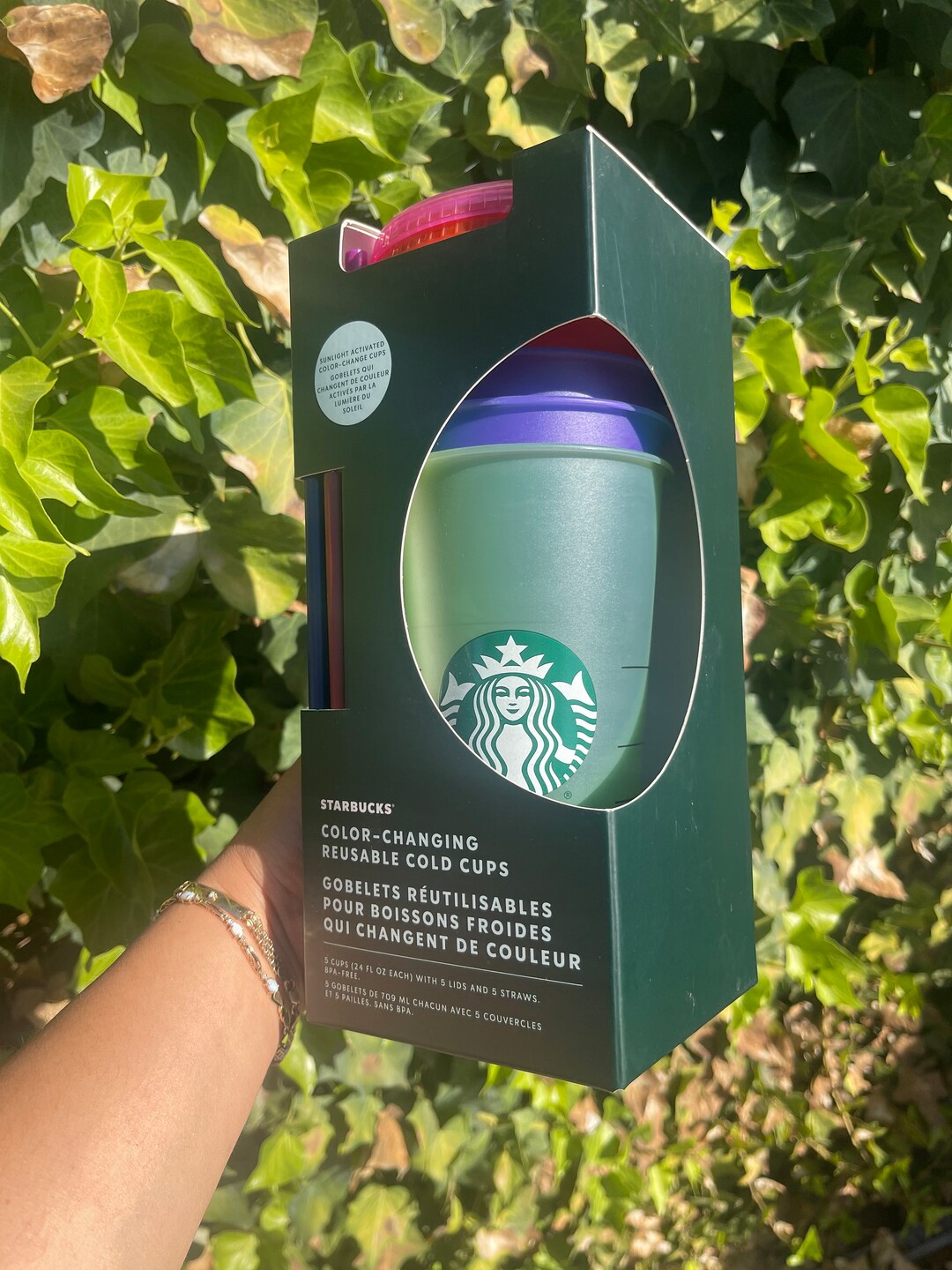 Starbucks Sun Activated Color Change Cold Cups Etsy