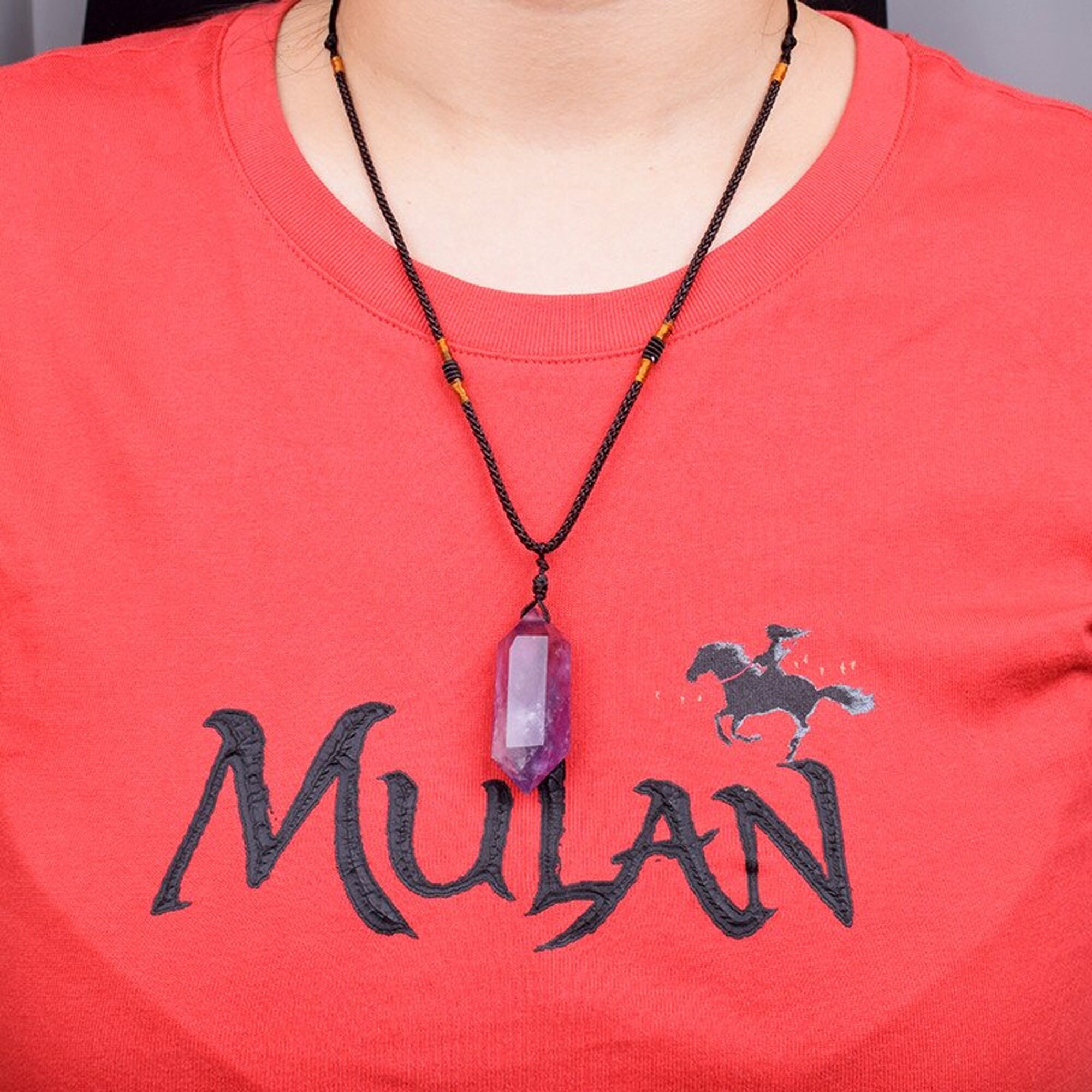 Raw Amethyst Healing Crystal Necklace Pendant Charm Jewelry Etsy