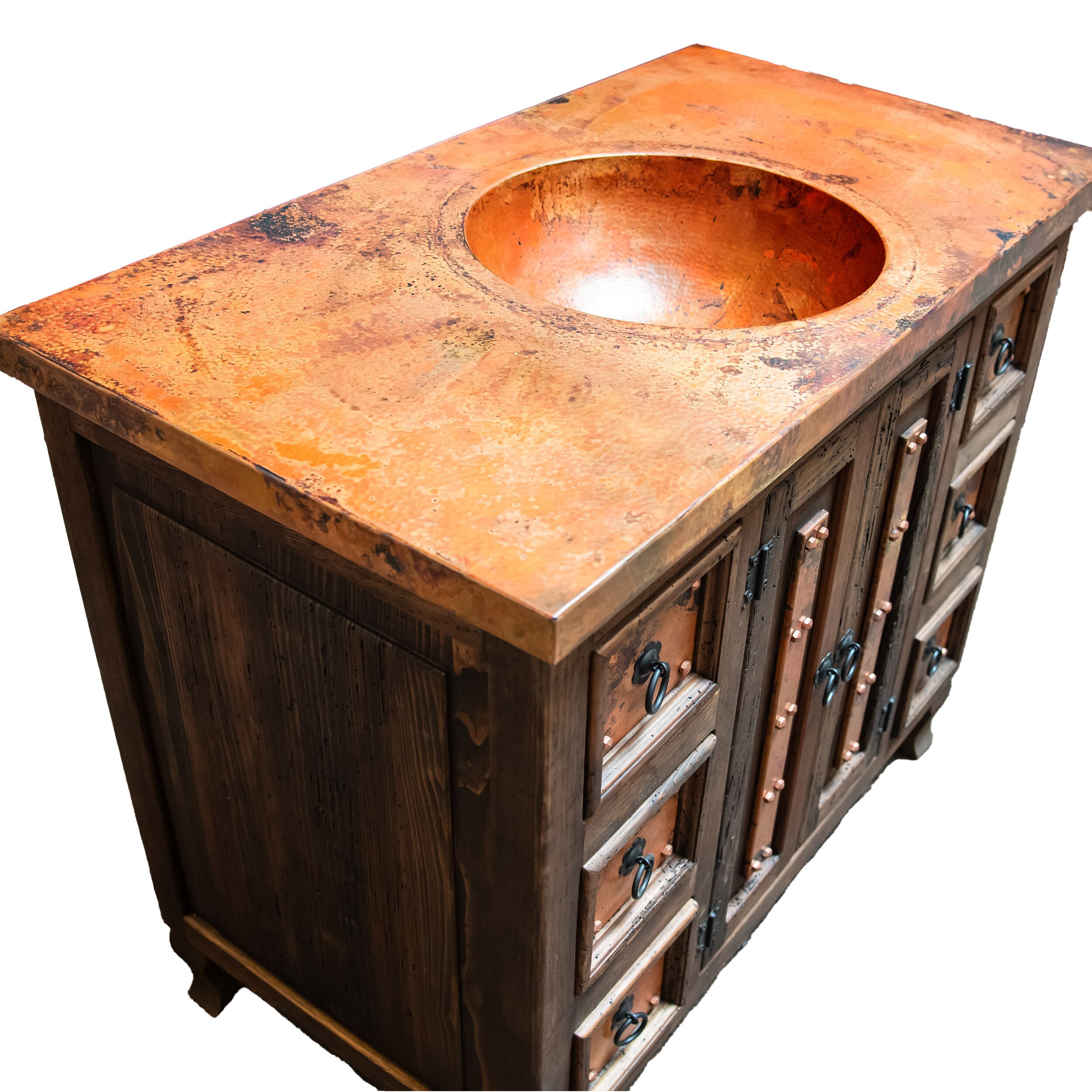 Copper Top Bathroom Vanity Etsy