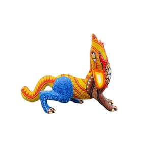 Oaxacan Handcrafted  Howling Coyote Alebrije - Small