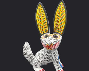 Authentic Snow Hare Alebrije Handcrafted - Small