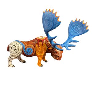 Oaxacan Centerpiece Moose Alebrije Hand Made - Large