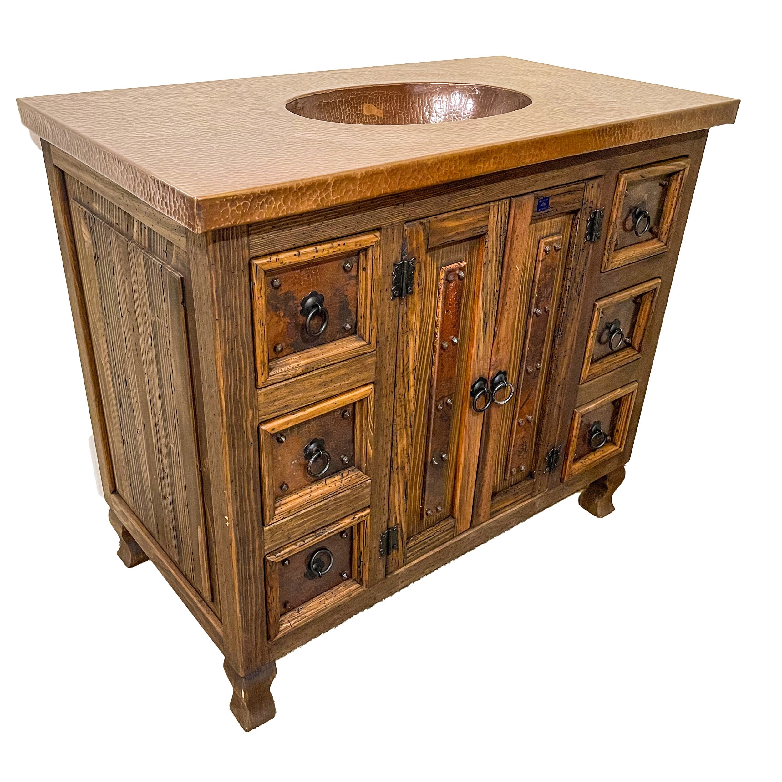 Copper Top Bathroom Vanity Etsy