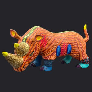 Rhino Alebrije Hand Made - Medium