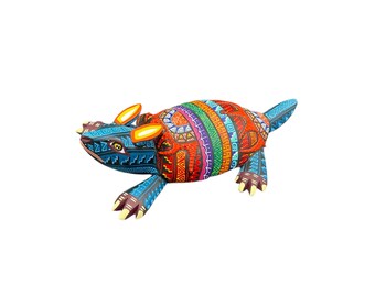6.2インチ アントニオ・ディアス オアハカ 木彫り アルマジロ