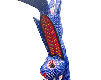 Intricate Leaping Hare Alebrije Handcrafted - Medium