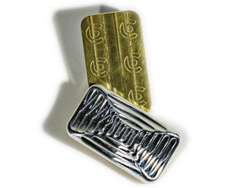 Lowrey Aluminum & Brass Slider – Precision Machined Tactile Desk Tool | Pocket-Sized Metal Fidget | Gift for Adults