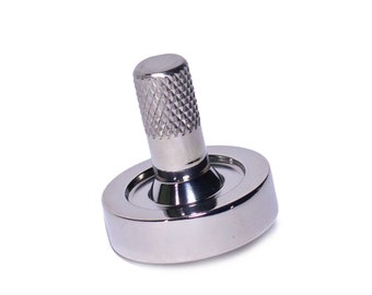 Schulte - Peonza de metal de acero inoxidable / Fidget Spinner para adultos / Juguete de escritorio ejecutivo / Juguete EDC Fidget Stim para aliviar la ansiedad