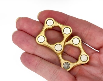 Juguete antiestrés magnético háptico de latón de doble potencia / Juguete antiestrés de metal / Juguete antiestrés háptico / Juguete para adultos